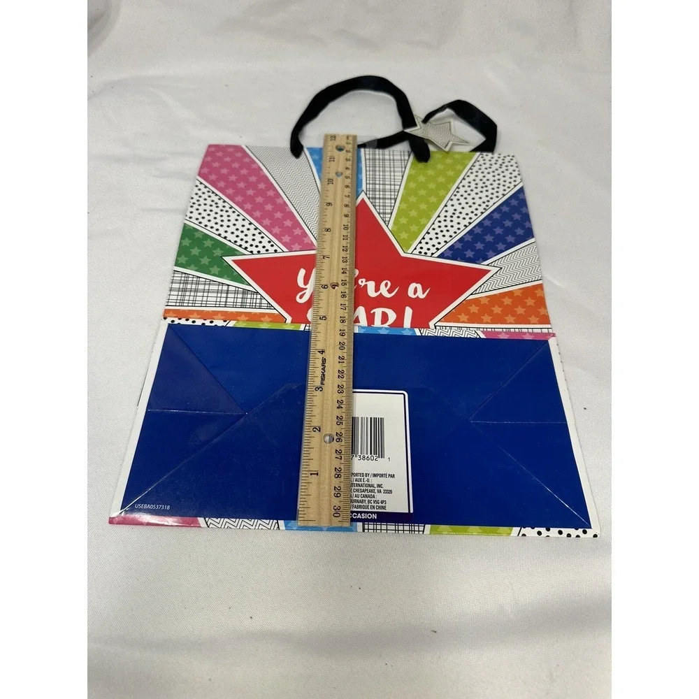 10 BAGS VOILA gift bag party bag BIRTHDAY approximately 5X10 inch 12 inches tall